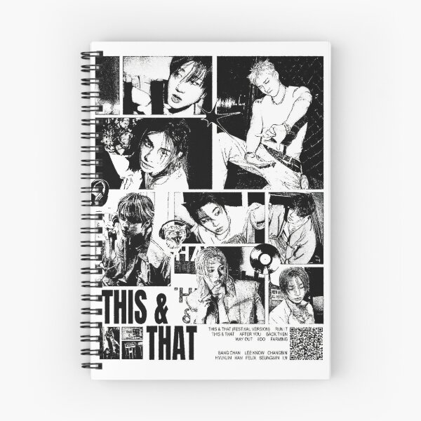Item preview, Stray Kids This and THAT black and white kpop skz skzoo you make stray kids stay comeback bang chan lee know changbin hyunjin han felix seungmin IN world tour 5 star divine poster designed and sold by Kpop-Noona.