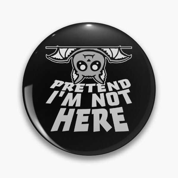 Item preview, Pretend i'm not here Funny Antisocial Cute Little Bat designed and sold by shirt-o-mat.