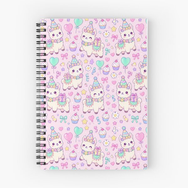 Item preview, Kawaii Birthday Baby Llama Pastel Pattern designed and sold by Soft Berry Studio.