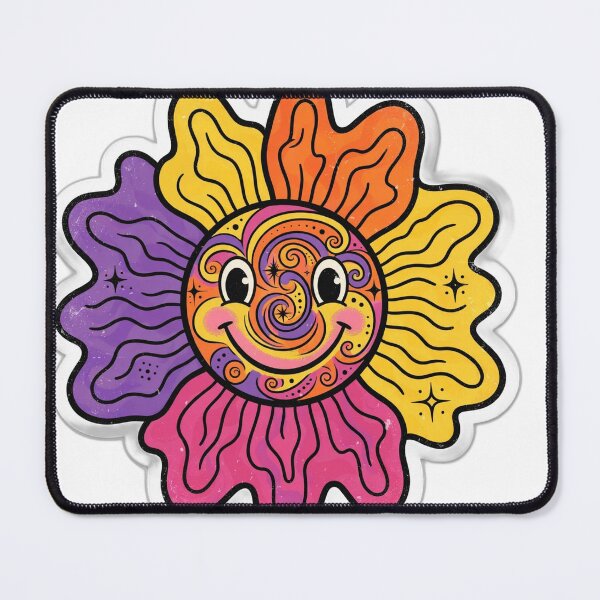 Item preview, Groovy Retro Smiley Flower designed and sold by Amazing Graphics.