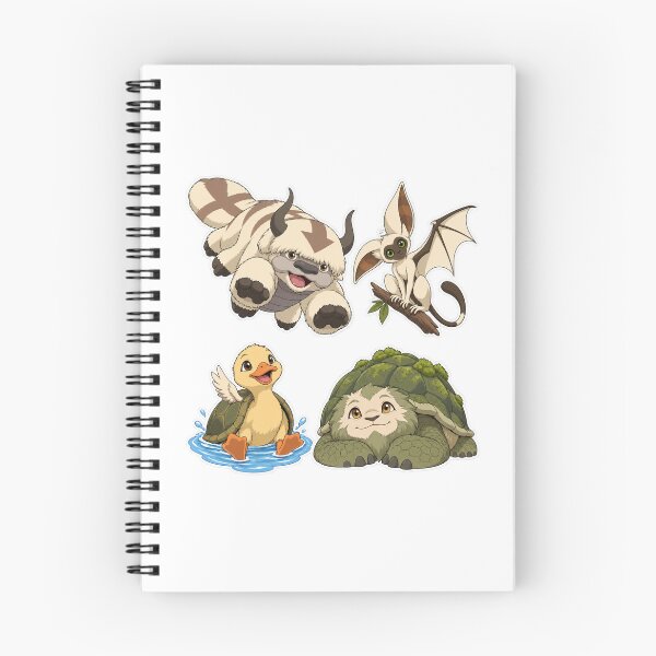 Item preview, Avatar Anime Animal Stickers Appa Momo Lion Turtle designed and sold by Witcrafters.