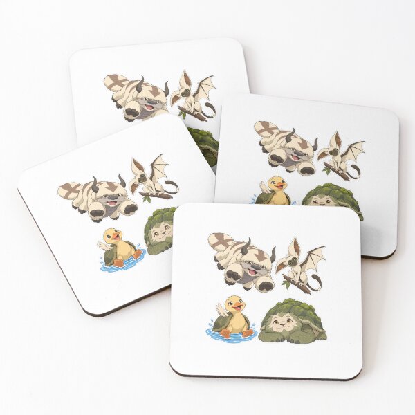 Item preview, Avatar Anime Animal Stickers Appa Momo Lion Turtle designed and sold by Witcrafters.