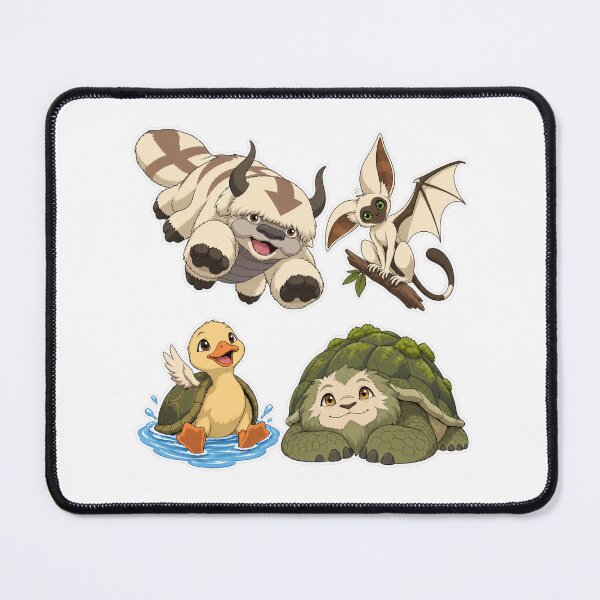 Item preview, Avatar Anime Animal Stickers Appa Momo Lion Turtle designed and sold by Witcrafters.