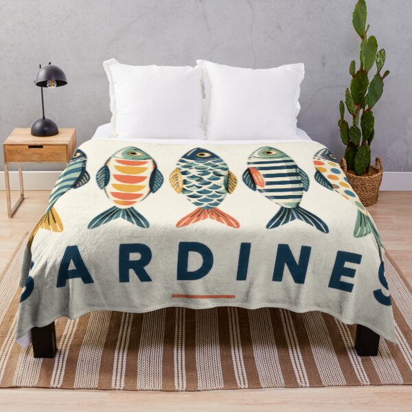 Item preview, Colorful sardine patterns designed and sold by anytka.