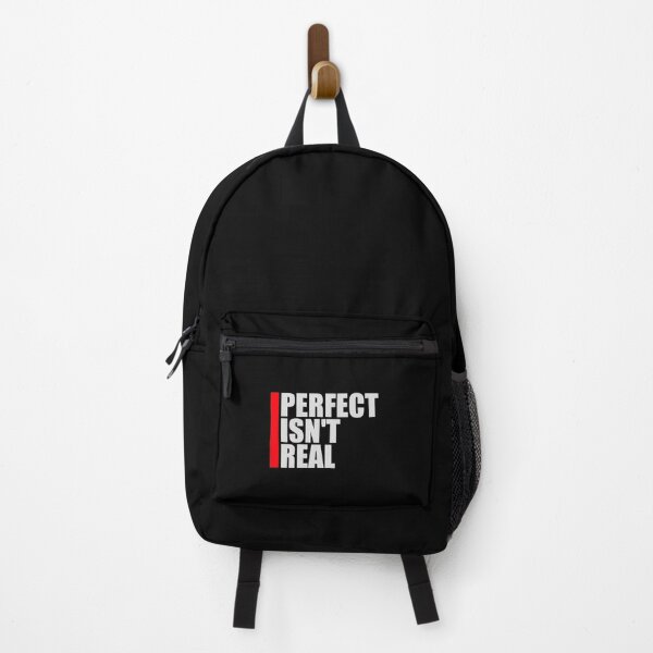 Item preview, Perfect isn't real Inspirational Slogan Logo Text designed and sold by shirt-o-mat.