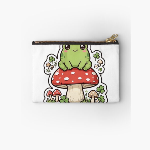 Item preview, Cute Frog Sitting on a Mushroom designed and sold by Amazing Graphics.