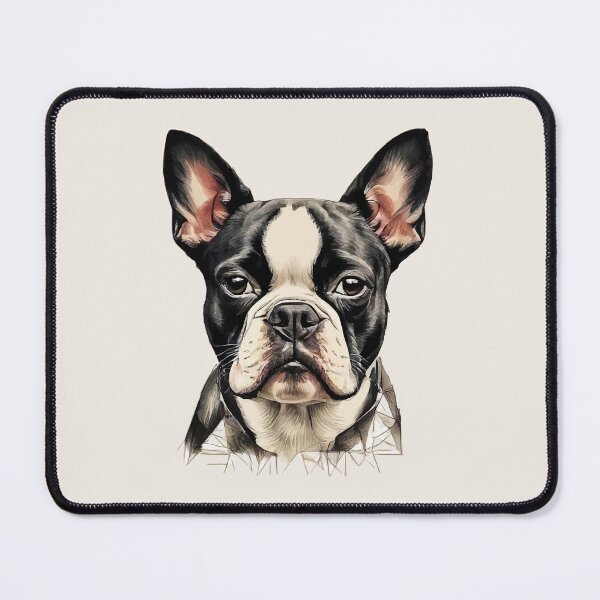 Item preview, Boston Terrier Portrait – Geometric Dog Art designed and sold by Tklezardesigns.