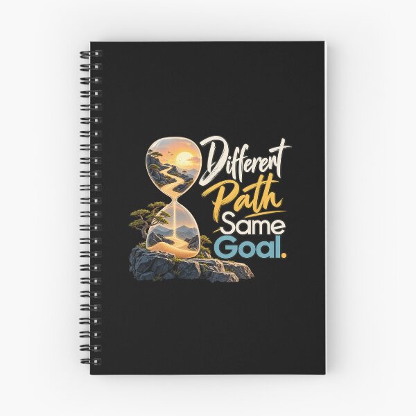 Item preview, Different Path Same Goal - Hourglass Landscape Motivational Graphic designed and sold by Ozyven-Creation.