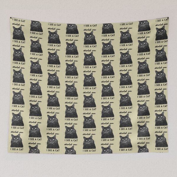 Item preview, Hold on I see a cat designed and sold by alczar.