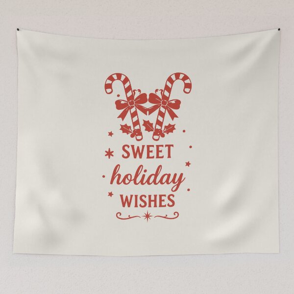 Item preview, Sweet Holiday Wishes – Candy Cane Christmas Art designed and sold by Tklezardesigns.