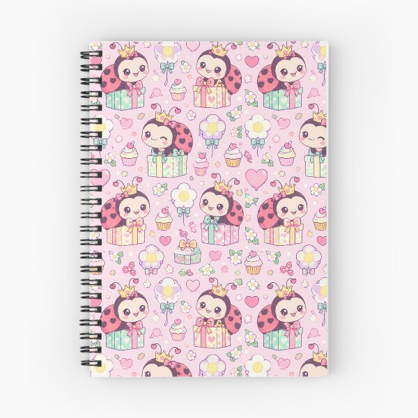 Item preview, Cute Pastel Birthday Ladybug Pattern designed and sold by Soft Berry Studio.