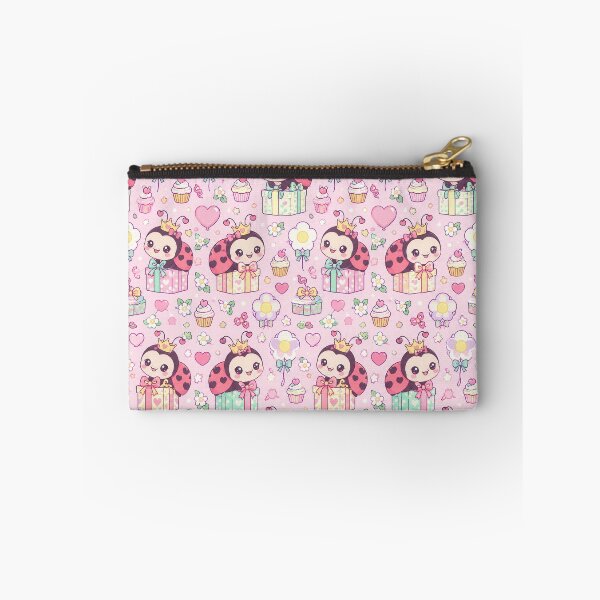 Item preview, Cute Pastel Birthday Ladybug Pattern designed and sold by Soft Berry Studio.