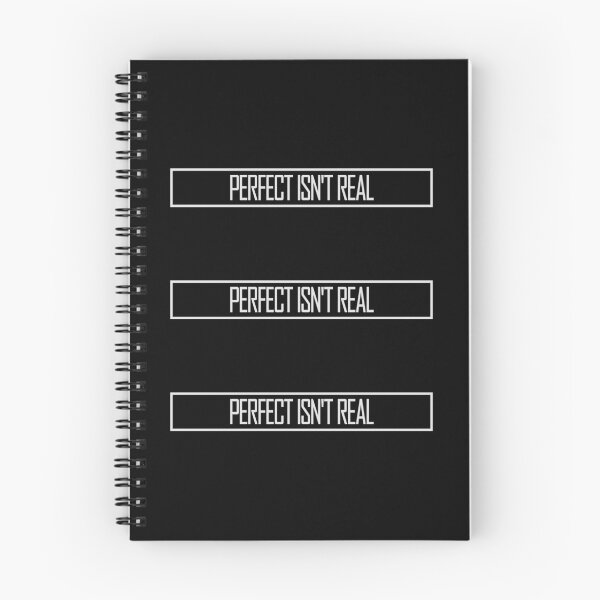 Item preview, Perfect isn't real Inspirational Slogan Logo Text designed and sold by shirt-o-mat.