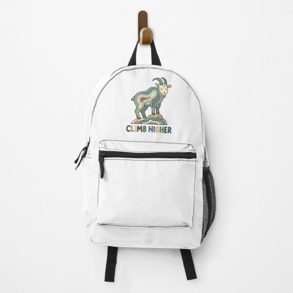 Item preview, Climb Higher | Cute Mountain Goat Inspirational Art designed and sold by MrDev.