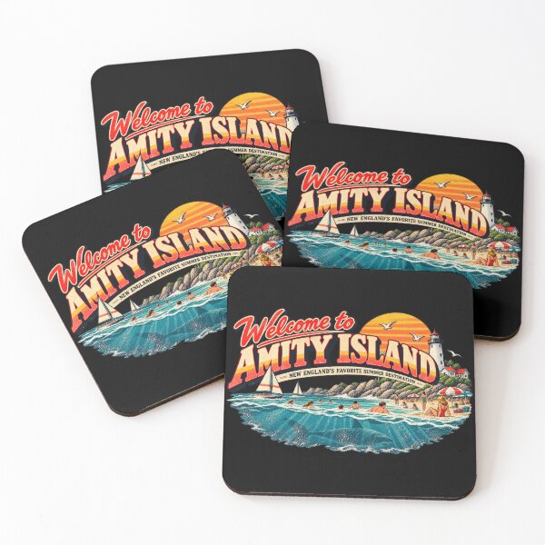 Item preview, Product Title: Welcome to Amity Island – Vintage Summer Tourist Poster designed and sold by DopeyRobot.