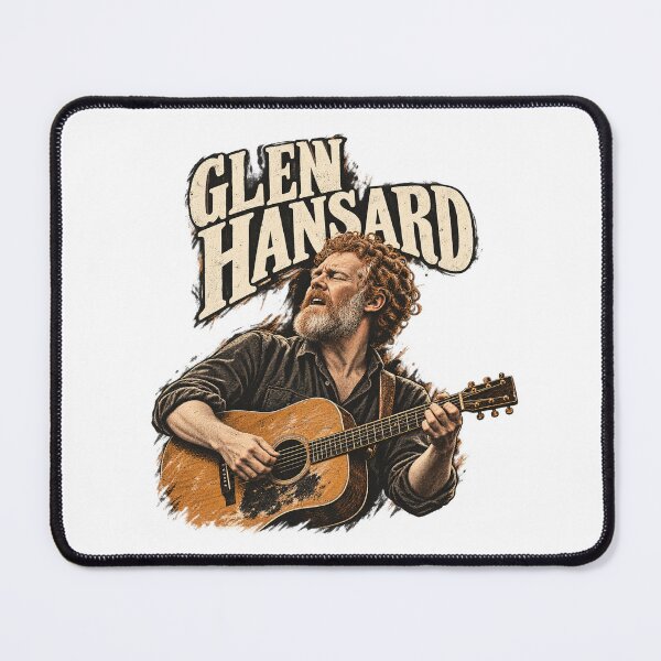 Item preview, Glen Hansard Acoustic Guitar Vintage Portrait designed and sold by Witcrafters.