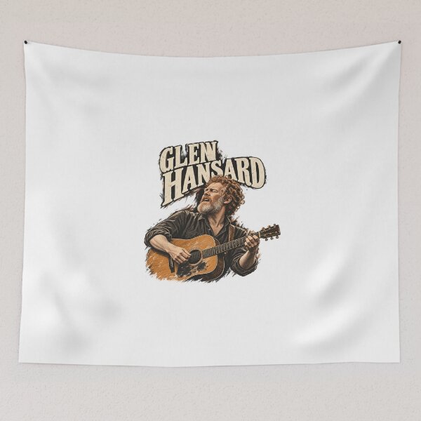 Item preview, Glen Hansard Acoustic Guitar Vintage Portrait designed and sold by Witcrafters.