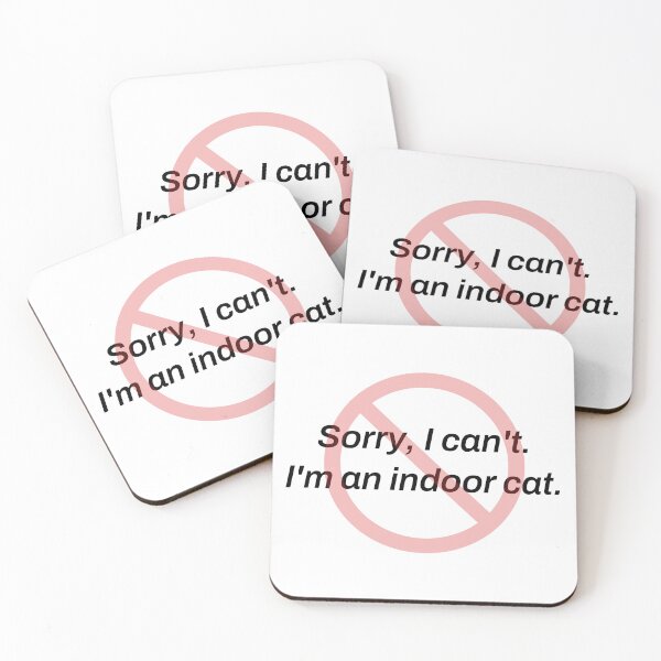 Item preview, Sorry I Can't I'm an Indoor Cat Funny Introvert Shirt designed and sold by TeeheesAndCo.