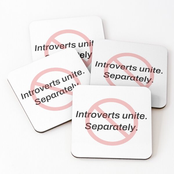Item preview, Introverts Unite Separately Funny Shirt designed and sold by TeeheesAndCo.
