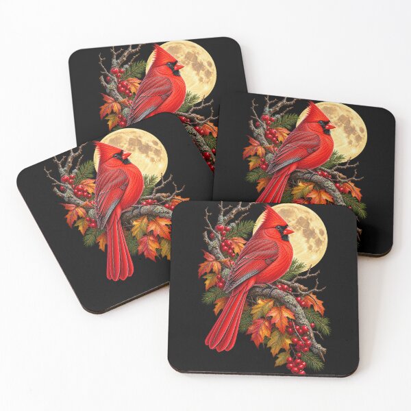 Item preview, Cardinal Under Full Moon designed and sold by RockitBaby.
