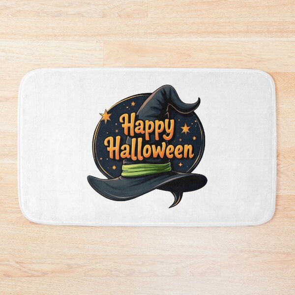 Item preview, Happy Halloween Witch Hat Emblem with Magical Night Sky and Stars    designed and sold by interdesigner.