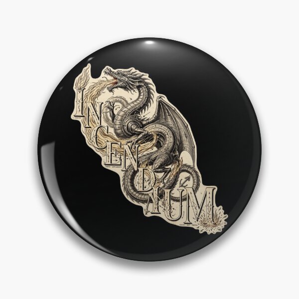 Item preview, Incendium Dragon – Epic Fire Dragon Art, Ancient Flame Wyrm, Legendary Mythical Creature, Inferno Beast, Dark Fantasy RPG Artwork, Medieval Dragon Lover Gift, Powerful Name designed and sold by Typologystudios.