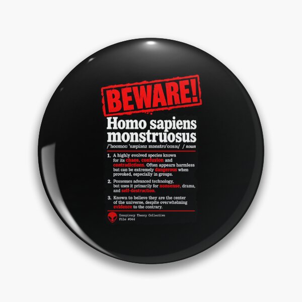 Item preview, Beware Homo Sapiens Monstruosus Definition Funny Sarcastic designed and sold by Whirx.