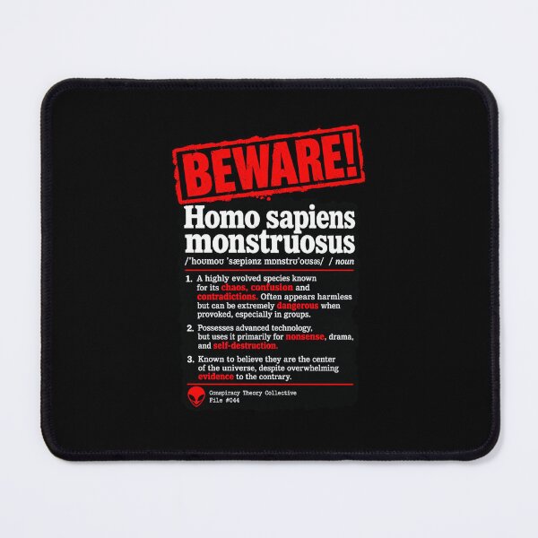 Item preview, Beware Homo Sapiens Monstruosus Definition Funny Sarcastic designed and sold by Whirx.