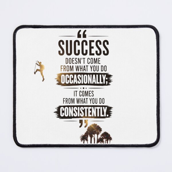 Item preview, Success Doesn't Come From What You Do Occasionally Motivation Quote designed and sold by CreativeNest Prints.
