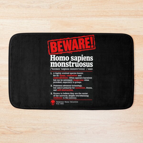 Item preview, Beware Homo Sapiens Monstruosus Definition Funny Sarcastic designed and sold by Whirx.