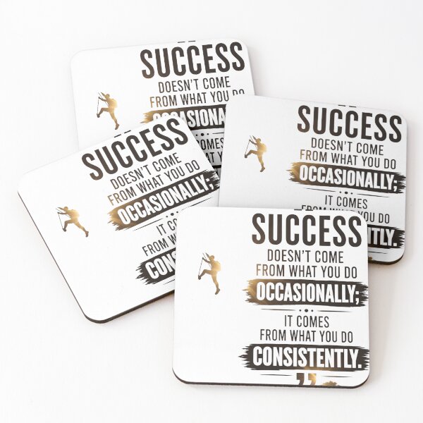 Item preview, Success Doesn't Come From What You Do Occasionally Motivation Quote designed and sold by CreativeNest Prints.
