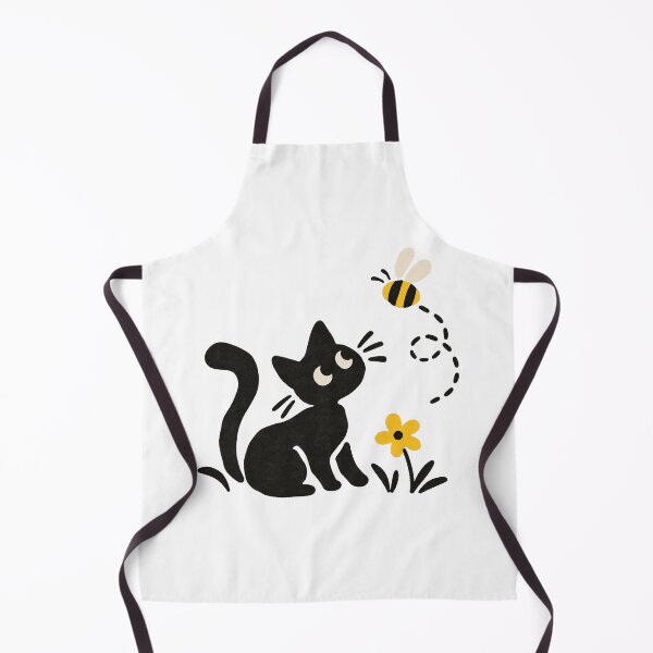 Item preview, cat and bumble bee designed and sold by saranagliccuris.