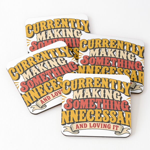 Item preview, Currently Making Something Unnecessary – Funny Maker Design designed and sold by Golden Era Studio.
