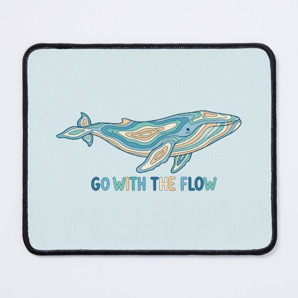 Item preview, Go With the Flow | Cute Whale Inspirational Ocean Art designed and sold by MrDev.