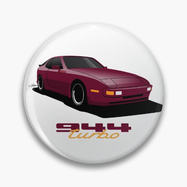Item preview, 1986 Porsche 944 Zyclam Red Pearl illustration designed and sold by blackdogshop.