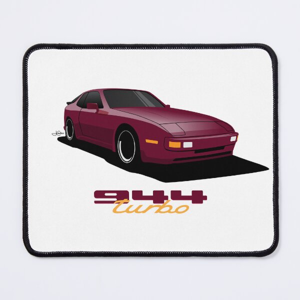 Item preview, 1986 Porsche 944 Zyclam Red Pearl illustration designed and sold by blackdogshop.