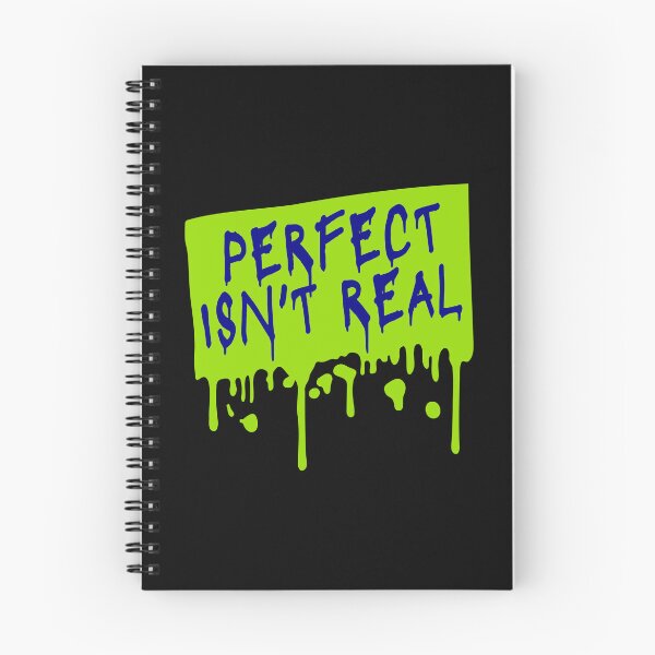 Item preview, Perfect isn't real Inspirational Slogan Logo Text designed and sold by shirt-o-mat.