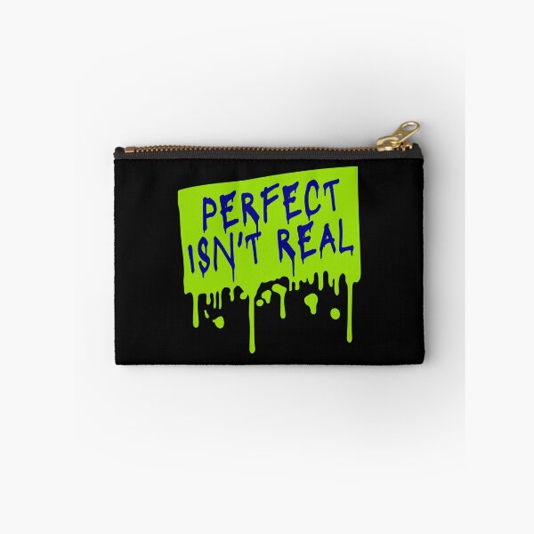 Item preview, Perfect isn't real Inspirational Slogan Logo Text designed and sold by shirt-o-mat.