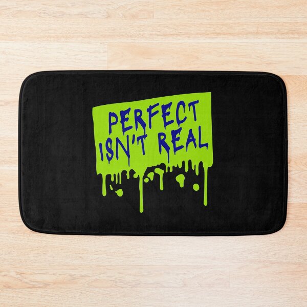 Item preview, Perfect isn't real Inspirational Slogan Logo Text designed and sold by shirt-o-mat.
