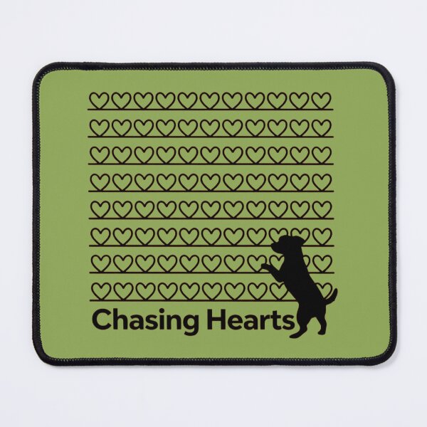 Item preview, Chasing Hearts Retro Dog Silhouette Minimalist Line Art designed and sold by ANJ Creative Designs.