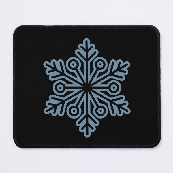Item preview, Blue Snowflake Black Seamless Pattern 2. Main Tag (Tagi Subiinaa) designed and sold by Jyoti Digital Artist.