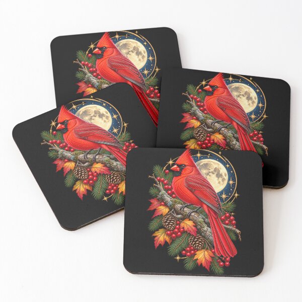 Item preview, Cardinal by Moon and Stars Celestial Night Bird Nature Design designed and sold by RockitBaby.