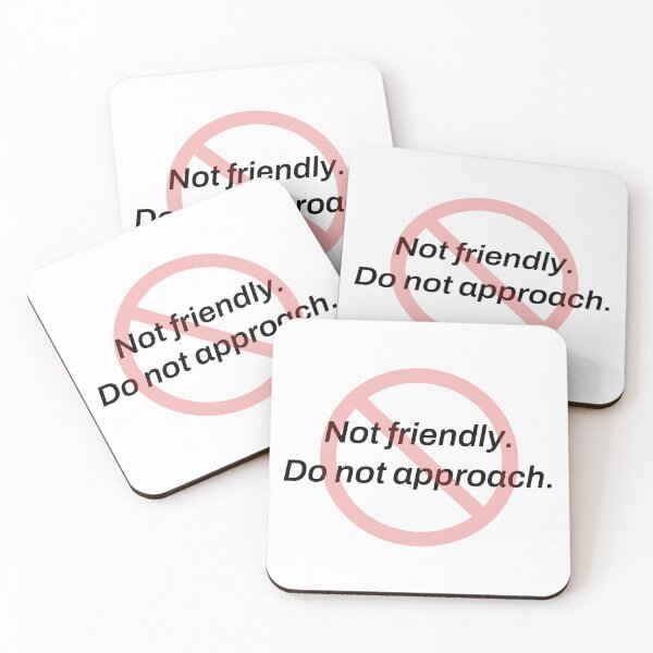 Item preview, Not Friendly Do Not Approach Funny Introvert Warning Shirt designed and sold by TeeheesAndCo.