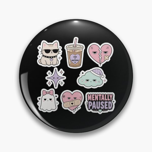 Item preview, Mentally Paused Iced & Unbothered Cute Bundle designed and sold by creativerooney.