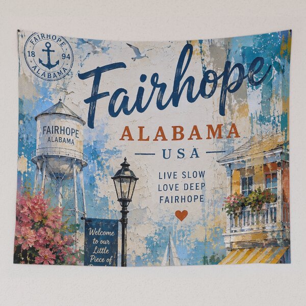 Item preview, Fairhope, Alabama Painting – Beautiful place in the United States of America. designed and sold by GalleryKauffeld.