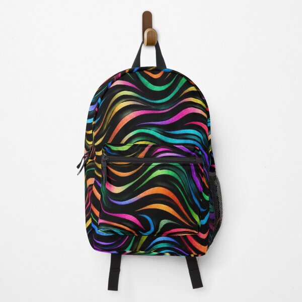 Item preview, Sparkling Rainbow Zebra Waves designed and sold by annenambiro.