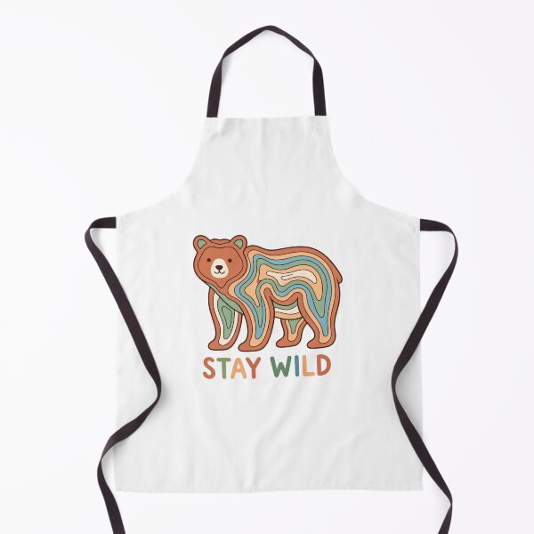 Item preview, Stay Wild | Cute Retro Bear Topographic Adventure Art designed and sold by MrDev.