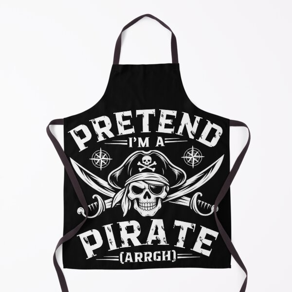Item preview, Pretend I'm A Pirate Funny Vintage Pirate Lover Tee designed and sold by Teetreasure2.