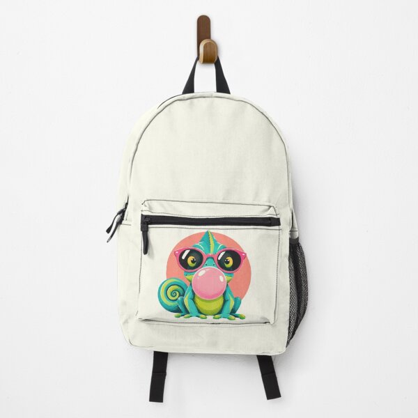 Item preview, Glasses-wearing chameleon with gum designed and sold by anytka.