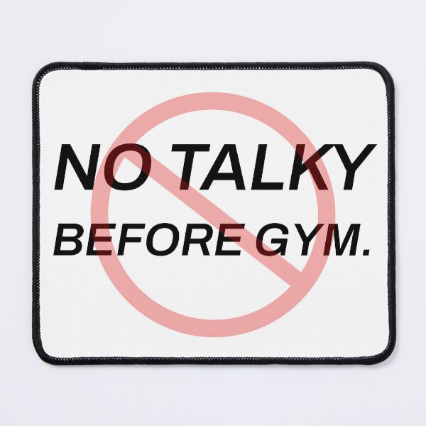 Item preview, No Talky Before Gym Funny Introvert Workout T-Shirt designed and sold by TeeheesAndCo.
